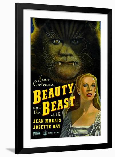 Beauty and the Beast, Jean Marais, Josette Day, 1946-null-Framed Art Print