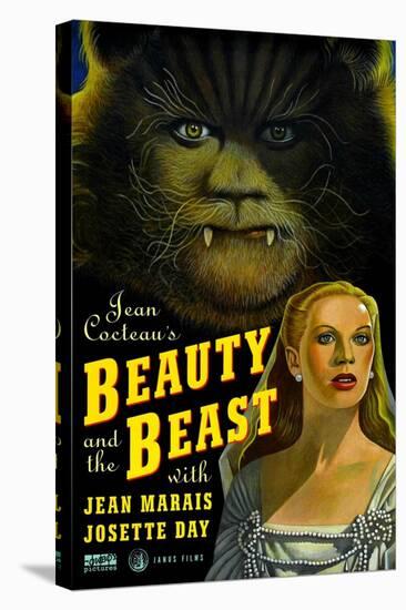 Beauty and the Beast, Jean Marais, Josette Day, 1946-null-Stretched Canvas