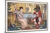 Beauty and the Beast, Pub. 1874 (Colour Litho)-Walter Crane-Mounted Giclee Print