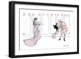 Beauty and the Beast, The Bow, c.1900-Walter Crane-Framed Art Print