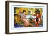 Beauty and the Beast, The Courtship, c.1900-Walter Crane-Framed Art Print