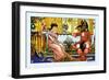 Beauty and the Beast, The Courtship, c.1900-Walter Crane-Framed Art Print