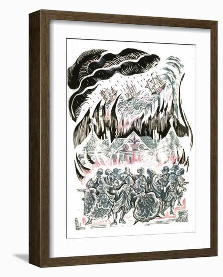 Beauty and the Beast: the Storm-Mary Kuper-Framed Giclee Print