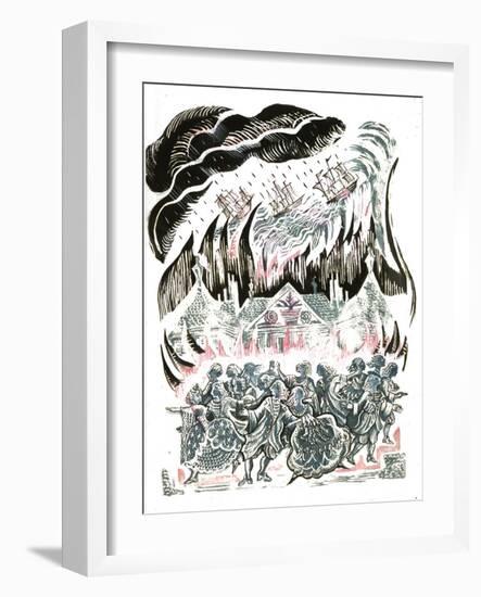 Beauty and the Beast: the Storm-Mary Kuper-Framed Giclee Print