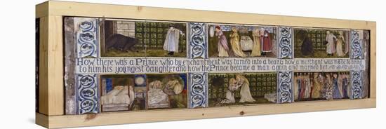 Beauty and the Beast Tile Panel, Morris, Marshall, Faulkner and Co., C.1867-Edward Burne-Jones-Stretched Canvas