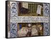 Beauty and the Beast Tile Panel, Morris, Marshall, Faulkner and Co., C.1867-Edward Burne-Jones-Framed Stretched Canvas