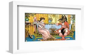 Beauty and The Beast-Walter Crane-Framed Premium Giclee Print