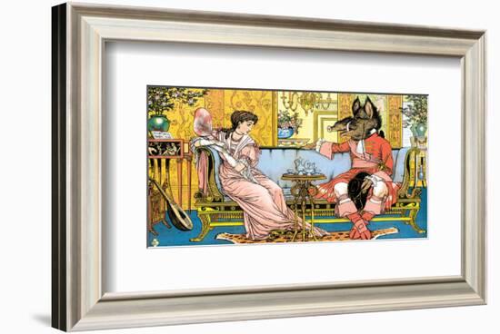 Beauty and The Beast-Walter Crane-Framed Premium Giclee Print