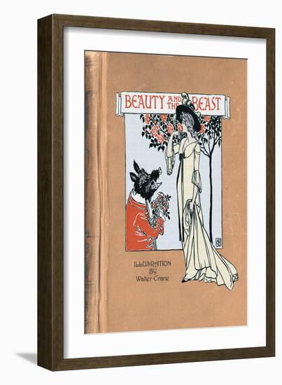 Beauty and the Beast-Walter Crane-Framed Art Print