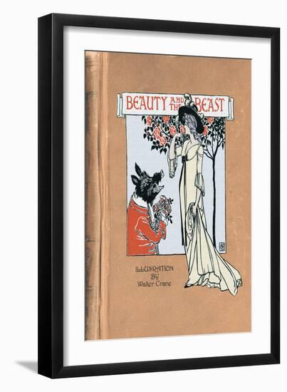 Beauty and the Beast-Walter Crane-Framed Art Print