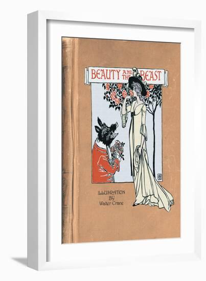 Beauty and the Beast-Walter Crane-Framed Art Print