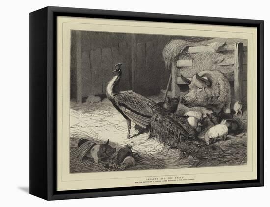 Beauty and the Beast-Charles Burton Barber-Framed Stretched Canvas