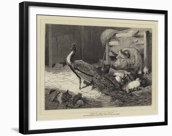 Beauty and the Beast-Charles Burton Barber-Framed Giclee Print