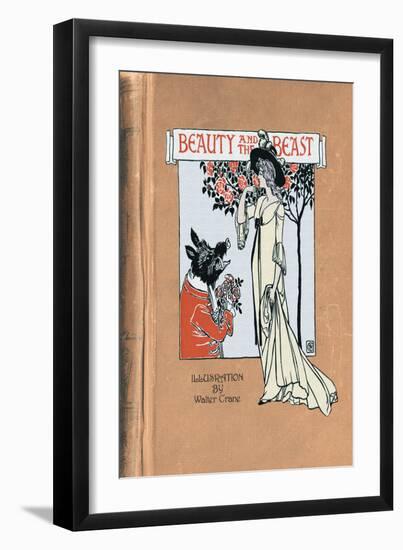 Beauty and the Beast-Walter Crane-Framed Art Print