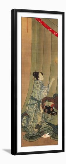 Beauty Beneath a Bug Screen-Vittore Grubicy De Dragon-Framed Premium Giclee Print