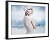 Beauty Blonde in the Winter Scenery-conrado-Framed Photographic Print