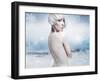 Beauty Blonde in the Winter Scenery-conrado-Framed Photographic Print