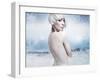 Beauty Blonde in the Winter Scenery-conrado-Framed Photographic Print