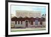 Beauty College with Zigzag Roof-null-Framed Premium Giclee Print