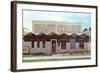 Beauty College with Zigzag Roof-null-Framed Art Print