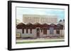 Beauty College with Zigzag Roof-null-Framed Art Print