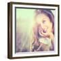 Beauty Fresh Romantic Girl Outdoors-Subbotina Anna-Framed Photographic Print