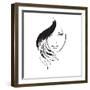 Beauty Girl Face-Ice-Storm-Framed Art Print