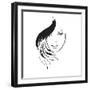 Beauty Girl Face-Ice-Storm-Framed Art Print