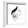 Beauty Girl Face-Ice-Storm-Framed Art Print