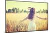 Beauty Girl Outdoors Enjoying Nature-Subbotina Anna-Mounted Photographic Print