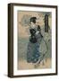 Beauty Holding a Pipe-Utagawa Toyokuni-Framed Art Print