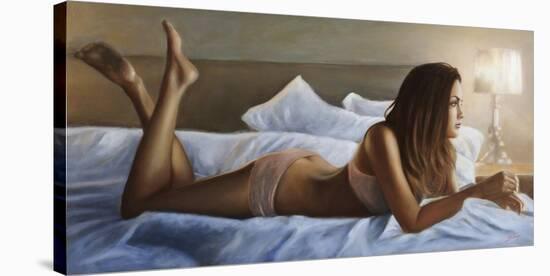 Beauty in bed-John Silver-Stretched Canvas
