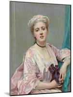 Beauty in Pink-Raimundo de Madrazo Y Garetta-Mounted Giclee Print