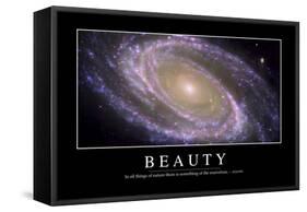 Beauty: Inspirational Quote and Motivational Poster-null-Framed Stretched Canvas