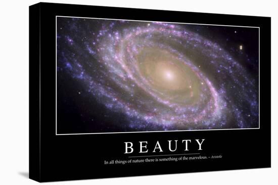 Beauty: Inspirational Quote and Motivational Poster-null-Stretched Canvas