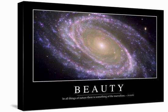 Beauty: Inspirational Quote and Motivational Poster-null-Stretched Canvas