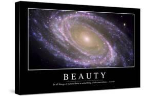 Beauty: Inspirational Quote and Motivational Poster-null-Stretched Canvas