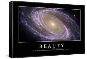 Beauty: Inspirational Quote and Motivational Poster-null-Framed Stretched Canvas