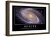 Beauty: Inspirational Quote and Motivational Poster-null-Framed Photographic Print