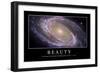 Beauty: Inspirational Quote and Motivational Poster-null-Framed Photographic Print