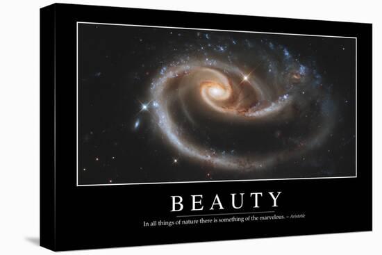 Beauty: Inspirational Quote and Motivational Poster-null-Stretched Canvas