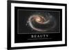 Beauty: Inspirational Quote and Motivational Poster-null-Framed Photographic Print