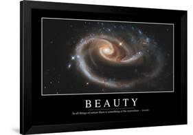 Beauty: Inspirational Quote and Motivational Poster-null-Framed Photographic Print