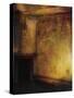 Beauty Is a Witch' Series Elvaston Castle..Golden Room with Fireplace-Mark Gordon-Stretched Canvas