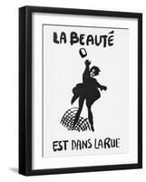 Beauty Is in the Street', Poster from the Student Revolt in Paris, May 1968-null-Framed Giclee Print