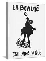 Beauty Is in the Street', Poster from the Student Revolt in Paris, May 1968-null-Stretched Canvas