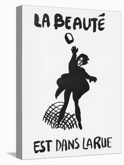 Beauty Is in the Street', Poster from the Student Revolt in Paris, May 1968-null-Stretched Canvas