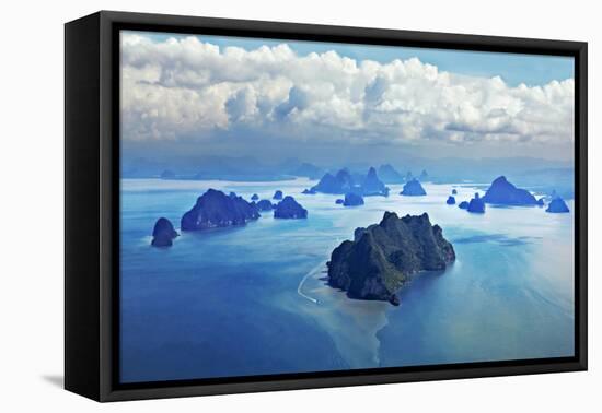 Beauty Islands like on Mars, Aerial View from the Plane-saiko3p-Framed Stretched Canvas