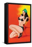 Beauty Magazine; Hot in Black-Peter Driben-Framed Stretched Canvas