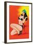 Beauty Magazine; Hot in Black-Peter Driben-Framed Art Print